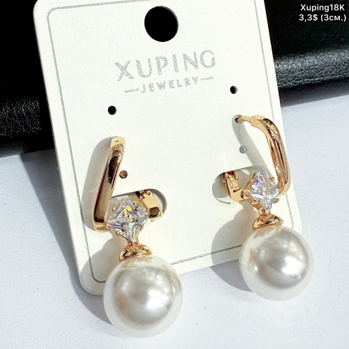 Сережки Xuping18К 20542 (3см)